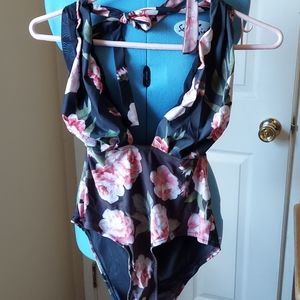 One piece flower print